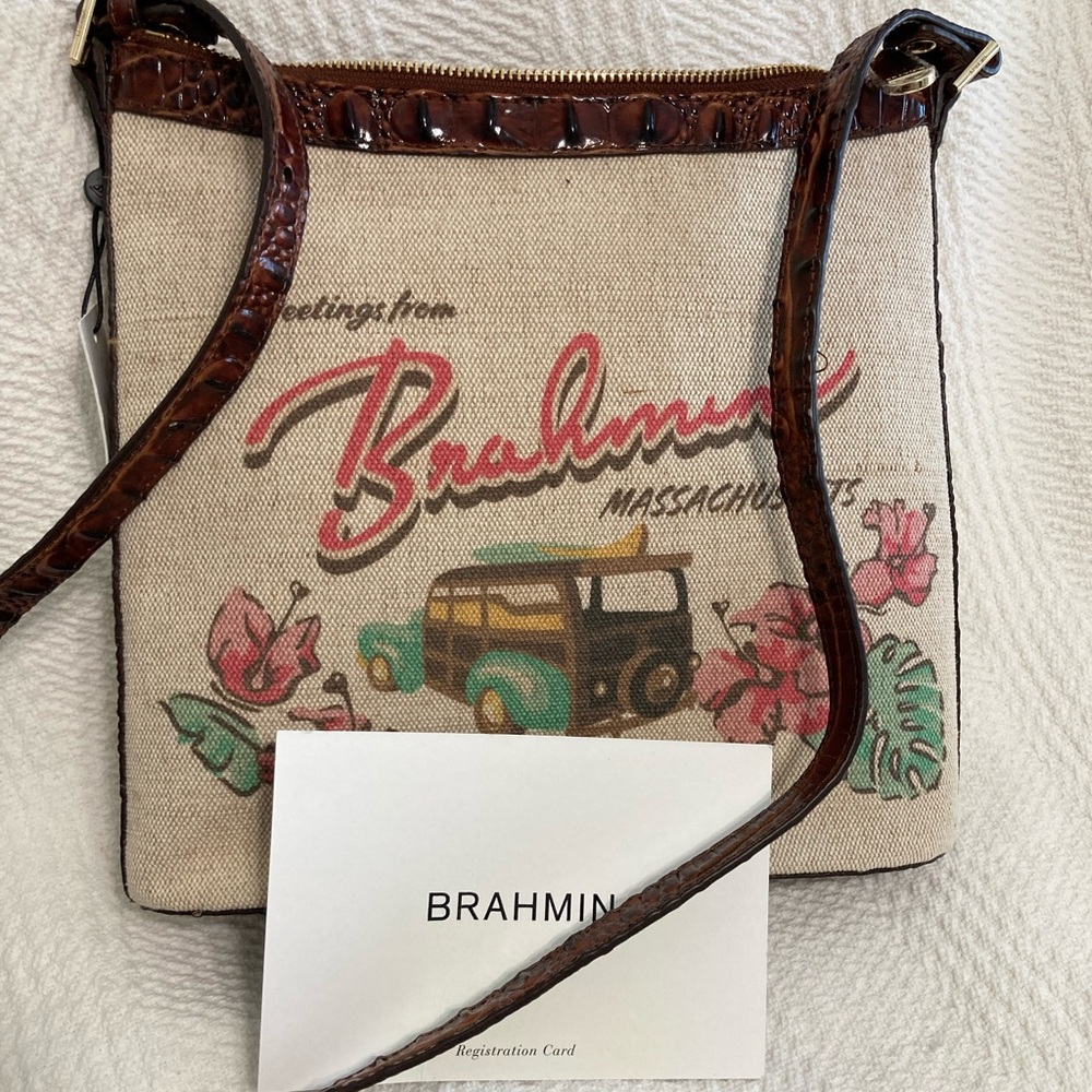 Brahmin Katie - Pecan Pipa | Women's Brown Leather Crossbody Bags